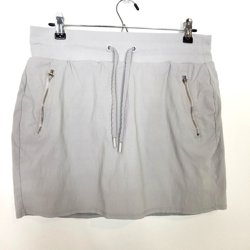 Athleta Trekkie North Skort Women Sz 8 Galactic Grey Athletic Outdoor‎ Pockets